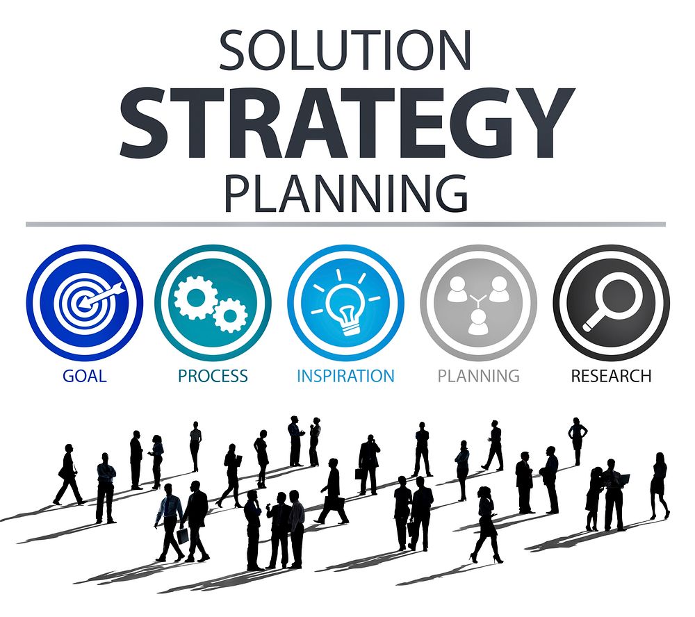 Strategy Business Goals Solution Success Concept