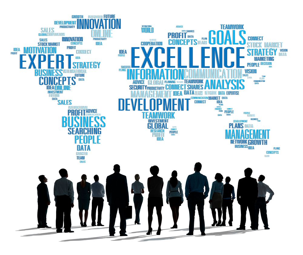 Excellence Expertise Perfection Global Growth Concept