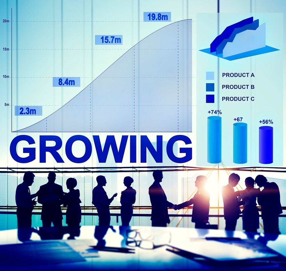 Growing Growth Success Business Aim Target Concept