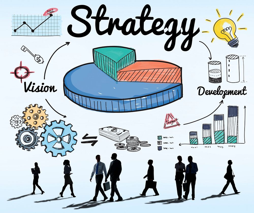 Strategy Business Chart Vision Development Concept