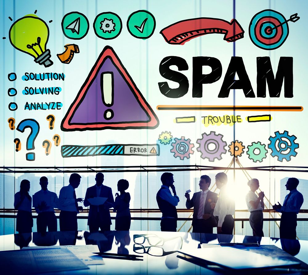 Spam Problem Virus Online Malware Hacking Concept
