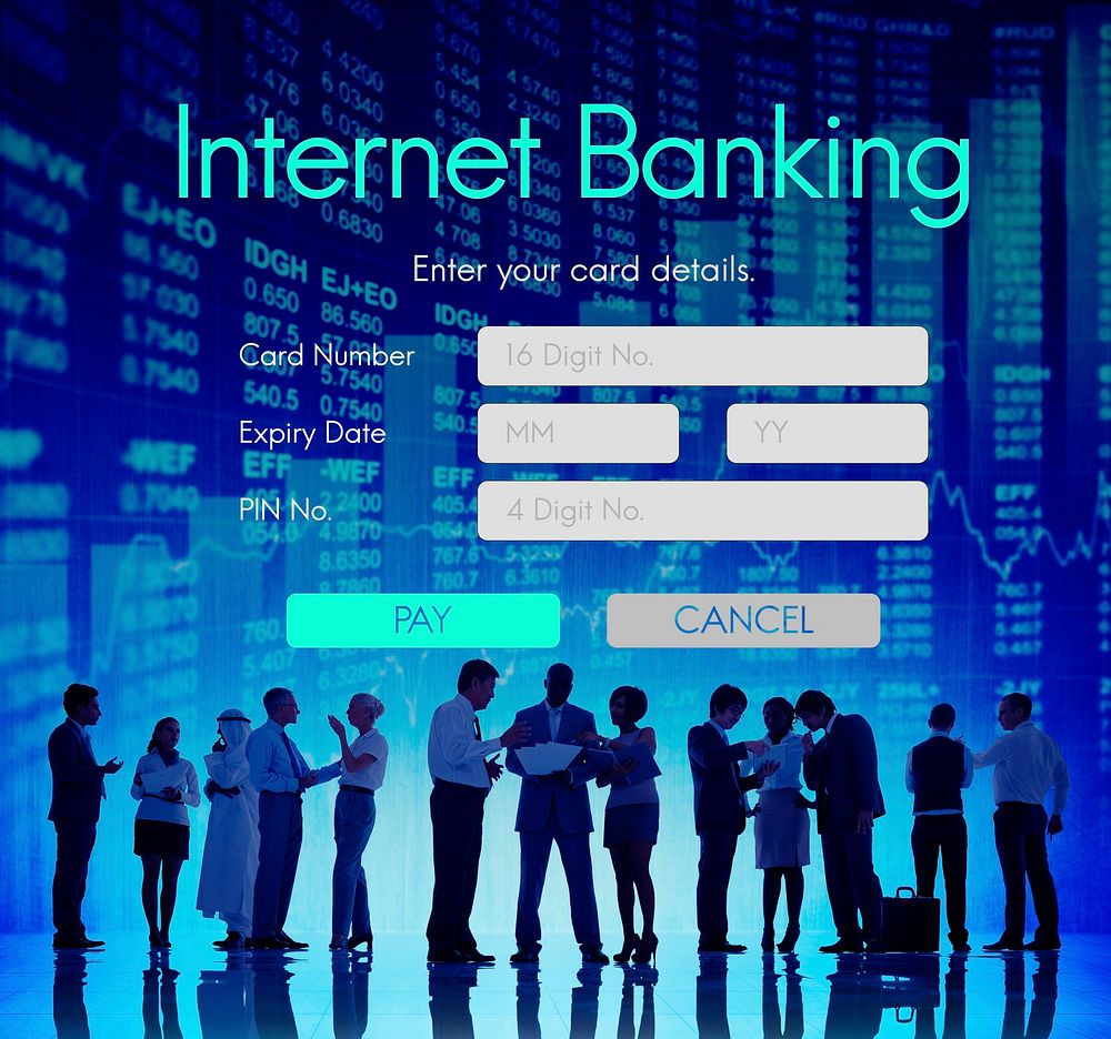 Internet Online Banking Pay Concept