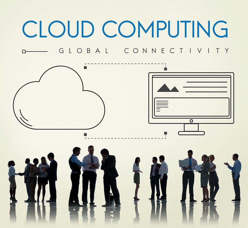 Network Cloud Backup Storage Download Concept