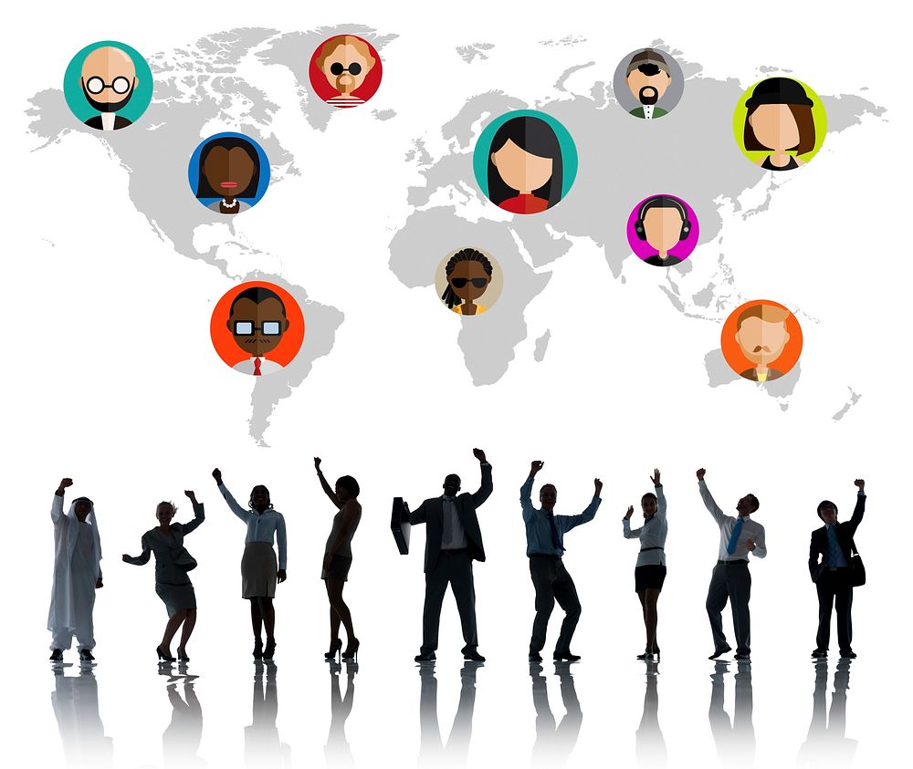 Global Community World People Social Networking Connection Concept