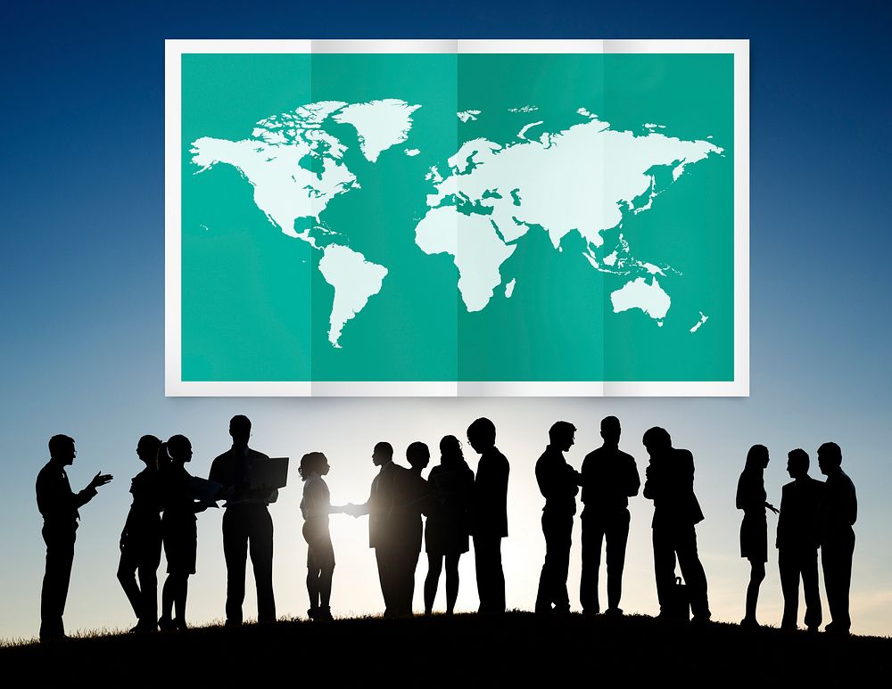 World Global Business Cartography Globalization International Concept