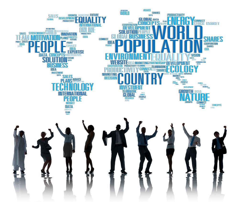 World Population Global People Community International Concept