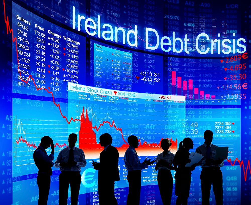 Group of People Discussion about Ireland Debt Crisis