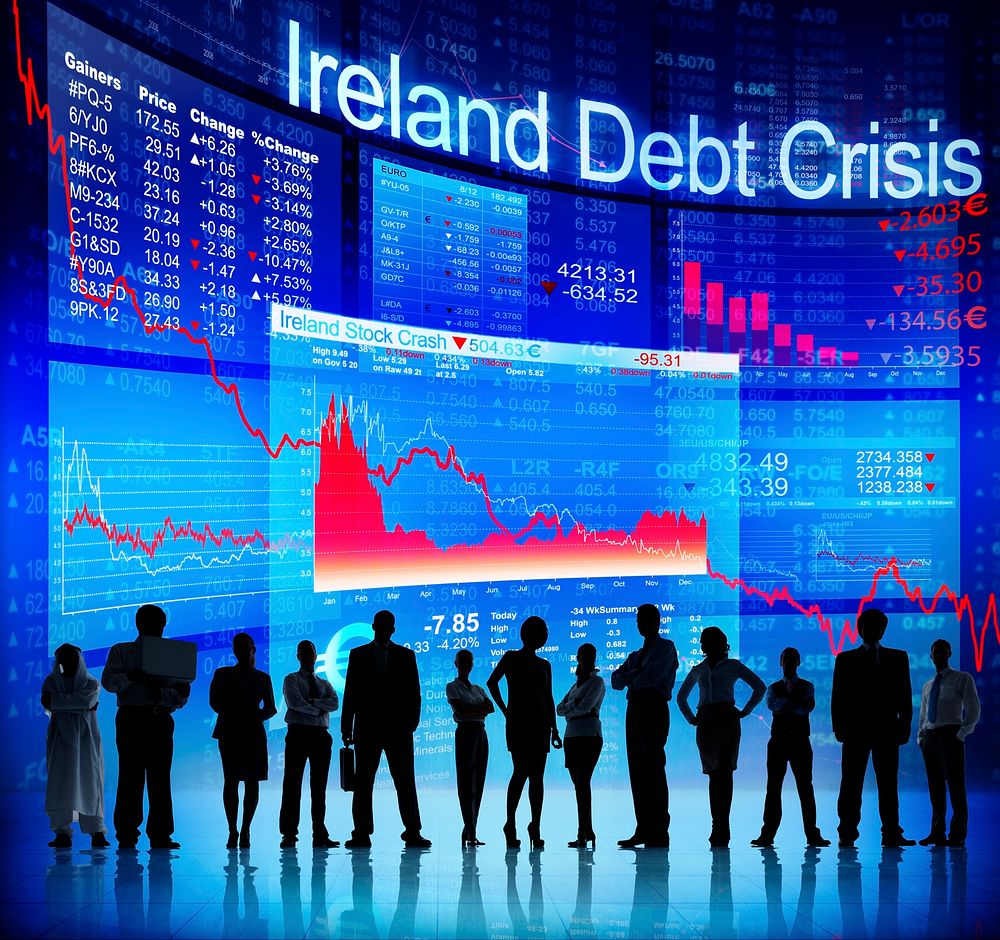 Group of People Discussion about Ireland Debt Crisis