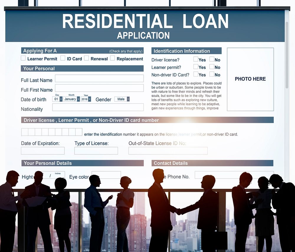 Residential Loan Real Estate Contract House Concept