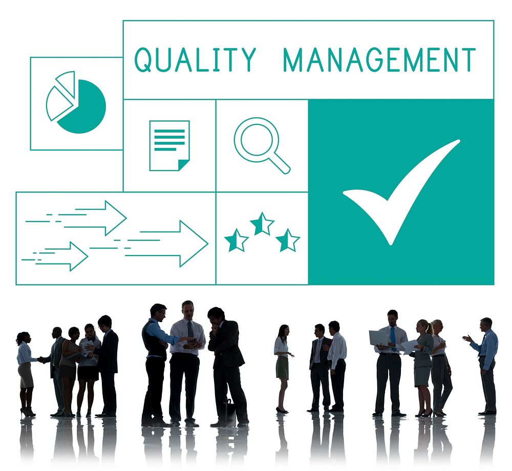 People with illustration of quality product warranty assurance