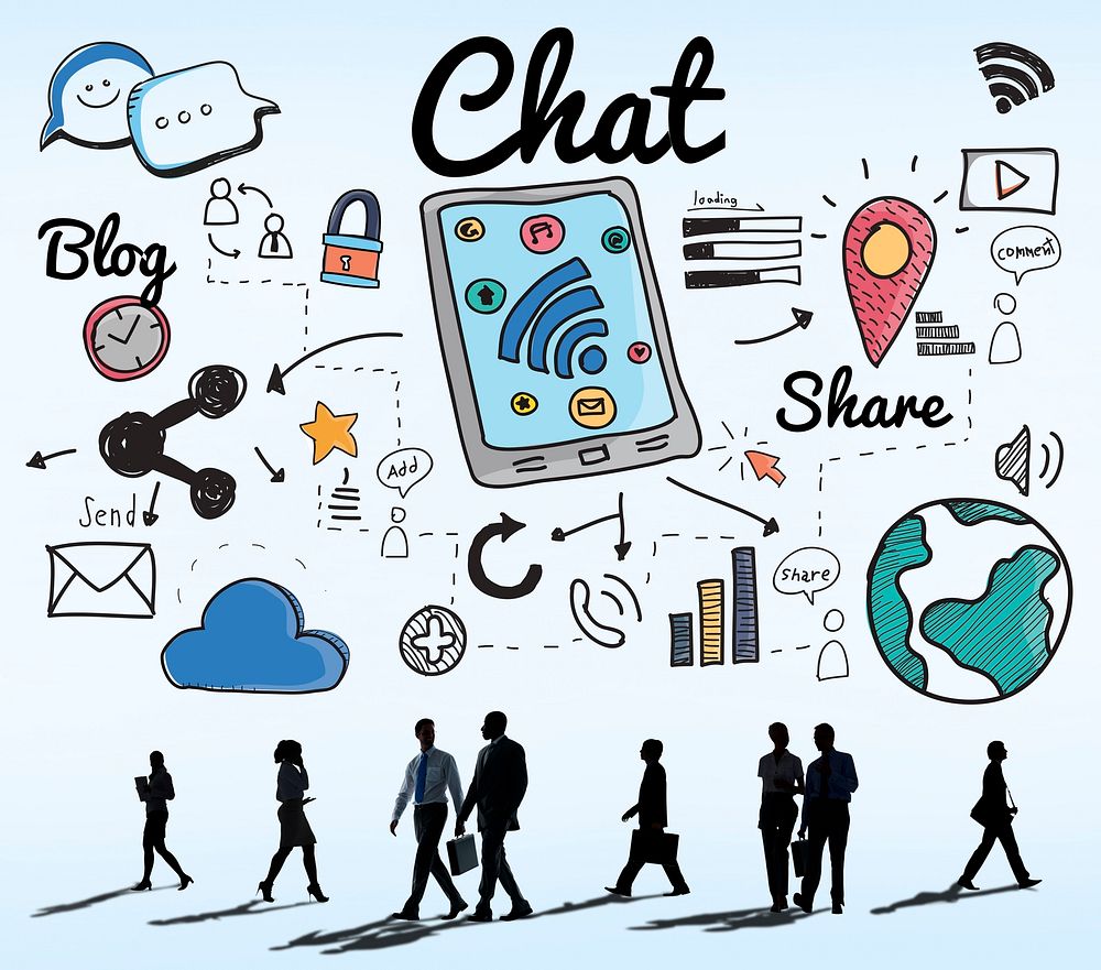 Chat Online Communication Technology Social Networking Concept