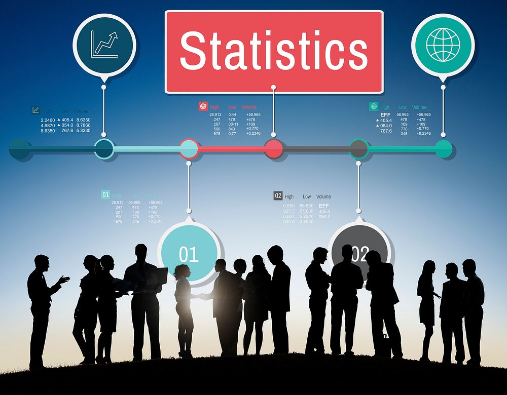 Statistics Research Report Data Information Chart Concept