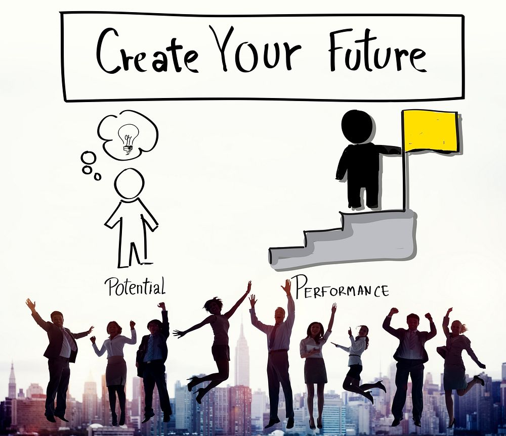 Create Your Future Aspiration Goals Concept
