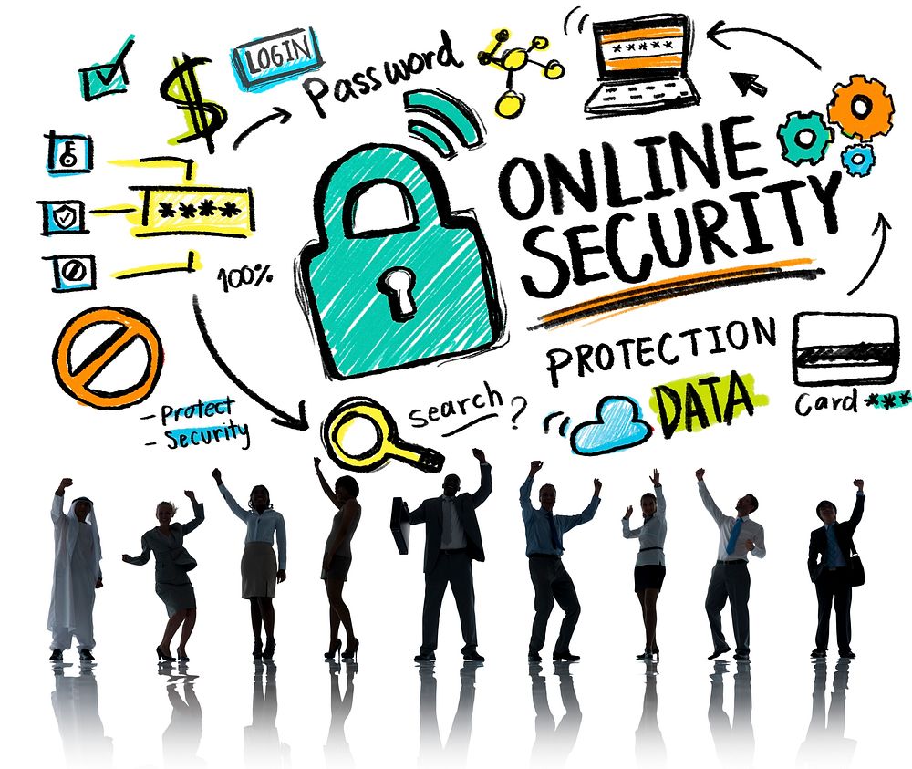 Online Security Protection Internet Safety Business Success Concept