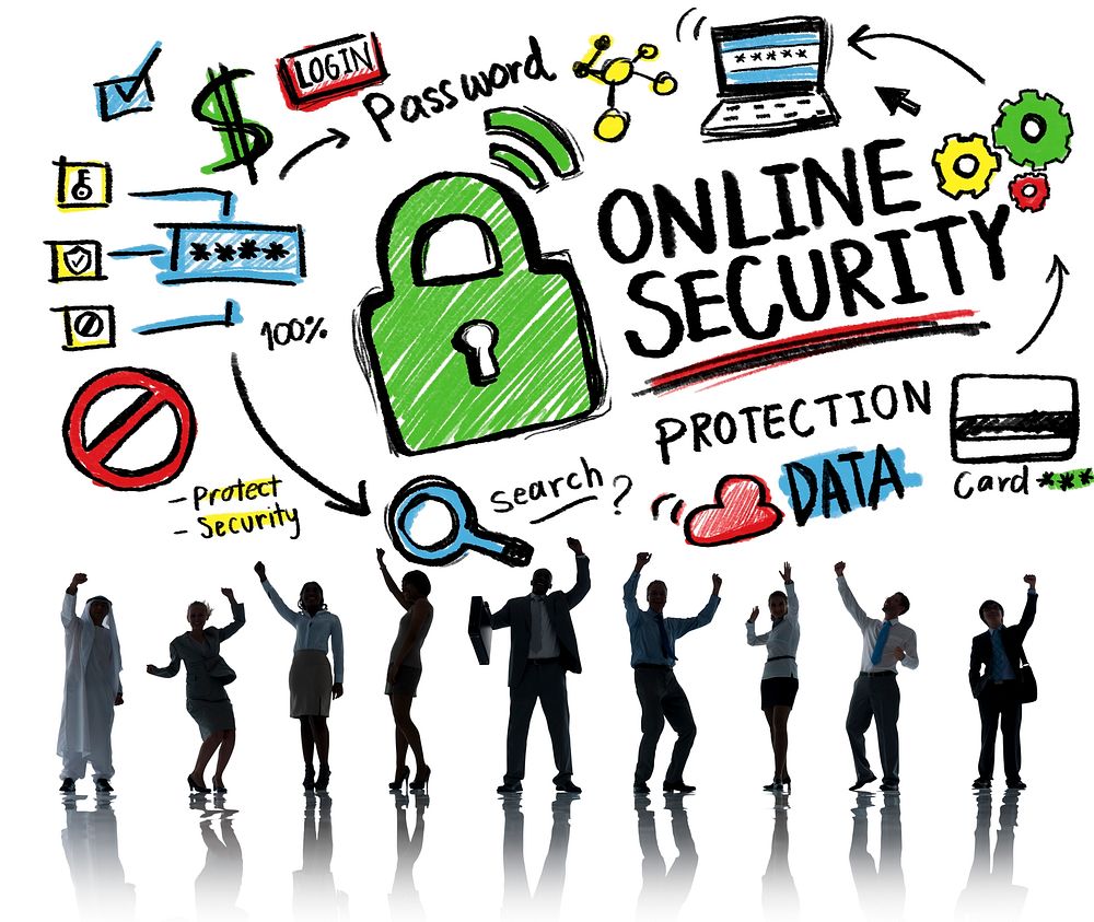 Online Security Protection Internet Safety Business Success Concept