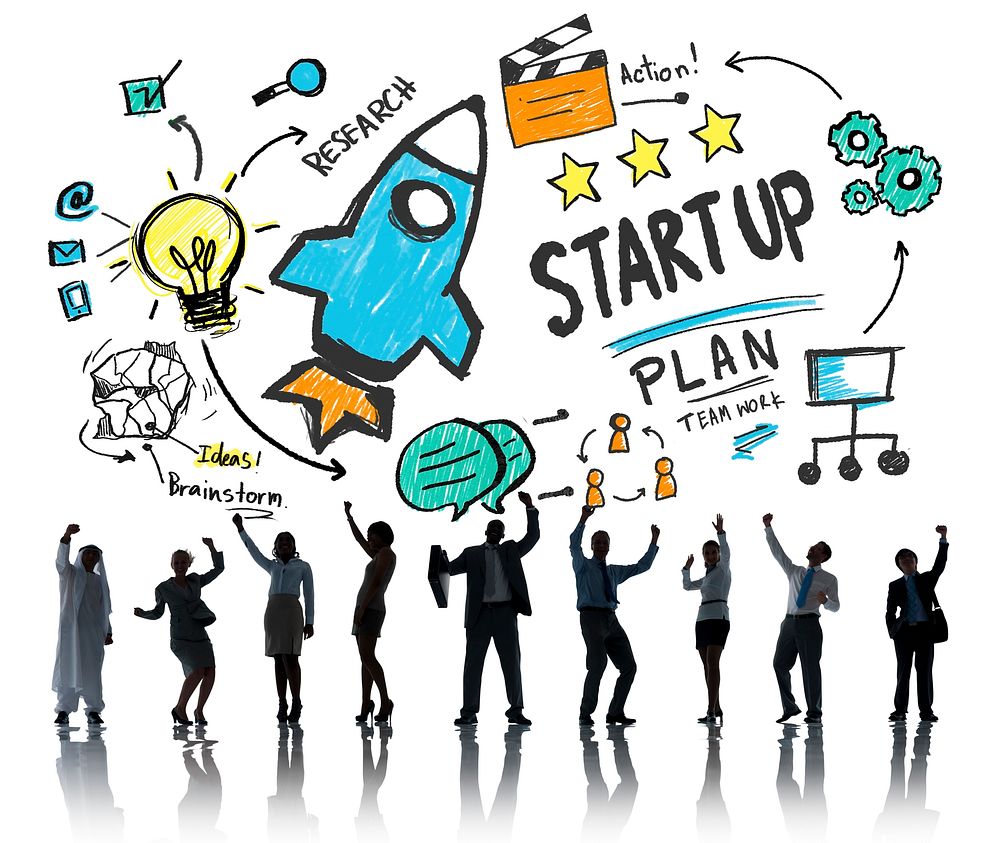 Start Up Business Launch Success Business Celebration Concept