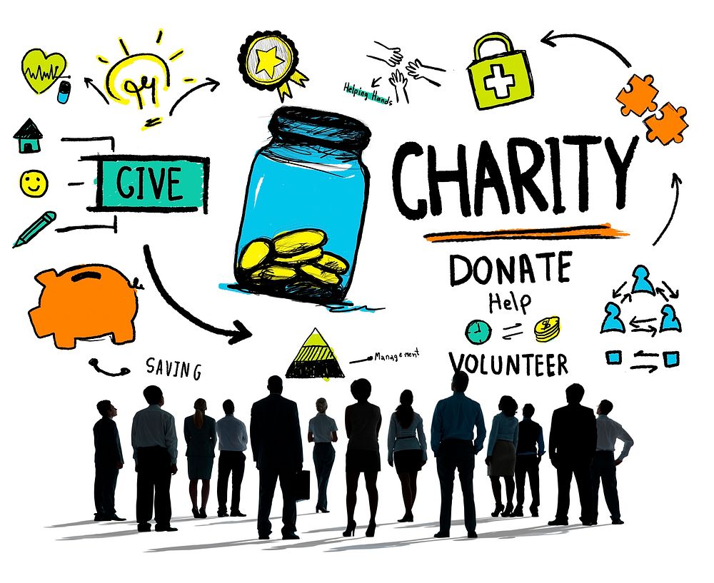 Business People Corporate Give Help Donate Charity Concept