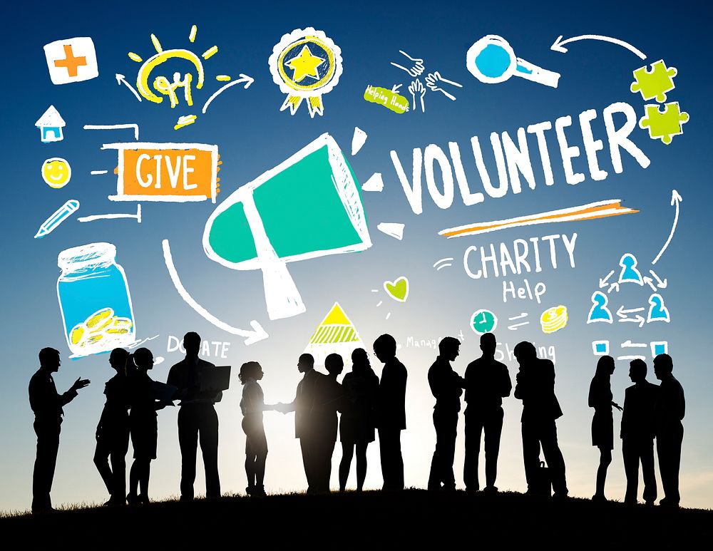 Volunteer Charity and Relief Work Donation Help Concept