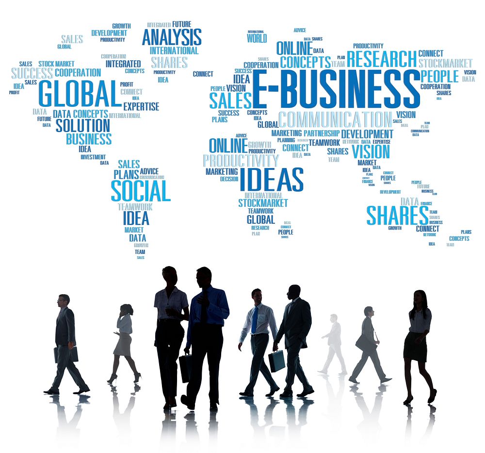 E-Business Global Business Commerce Online World Concept