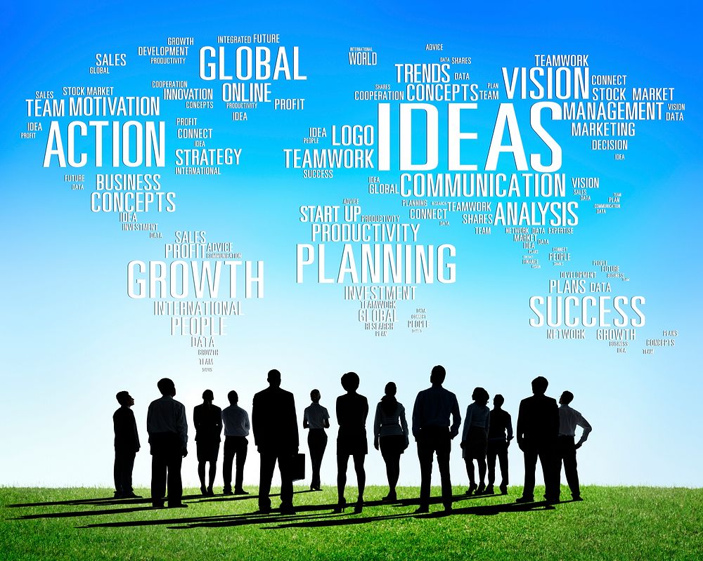 Global Business People Togetherness Creativity Ideas Concept