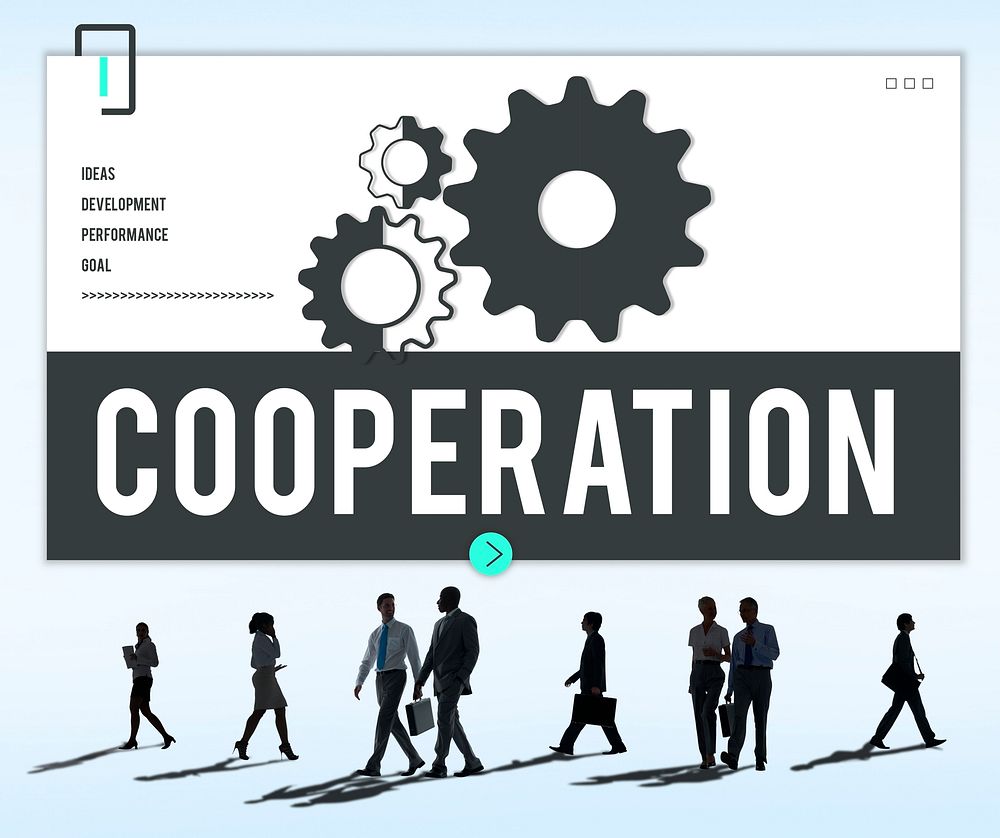 Cooperation Business Team Organization Concept