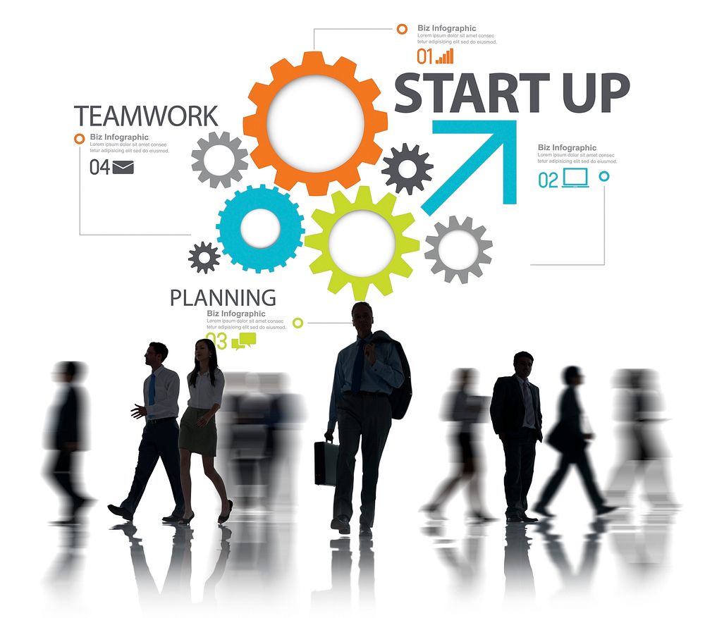 Startup New Business Plan Strategy Teamwork Concept