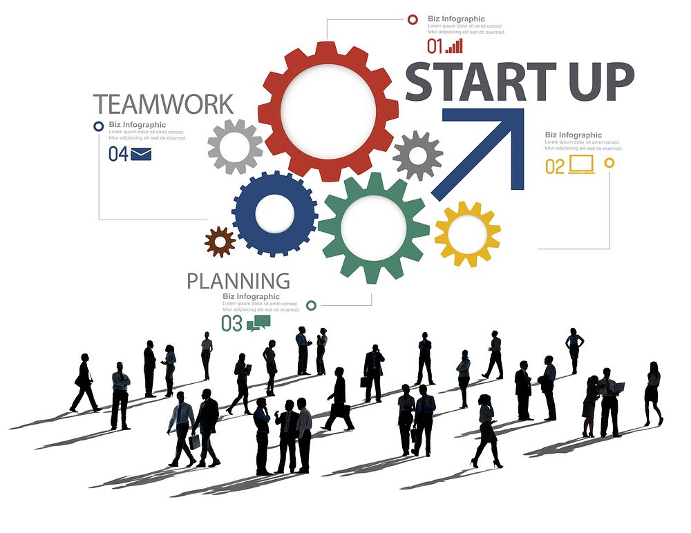 Startup New Business Plan Strategy Teamwork Concept