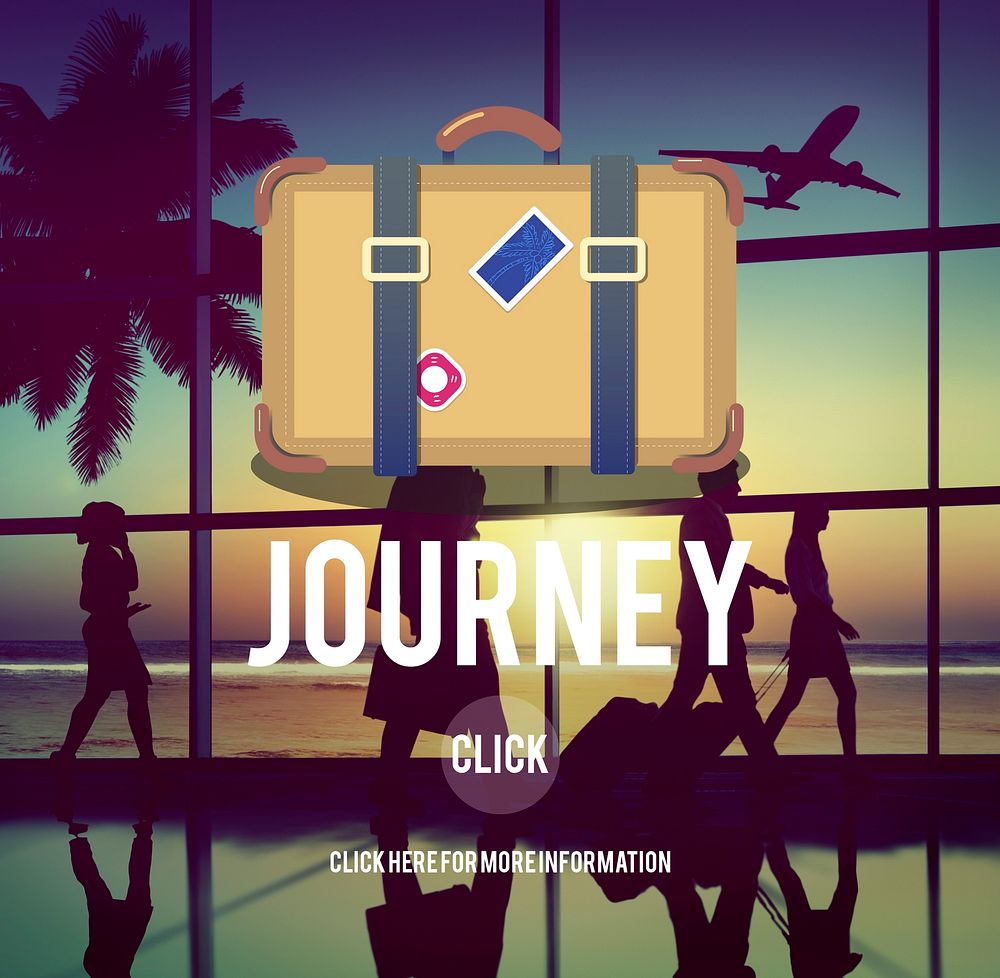 Holiday Travel Trip Journey Bag Symbol Concept