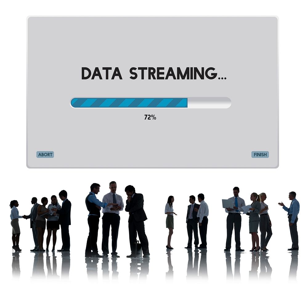 Connection Data Streaming Download Archiving Concept