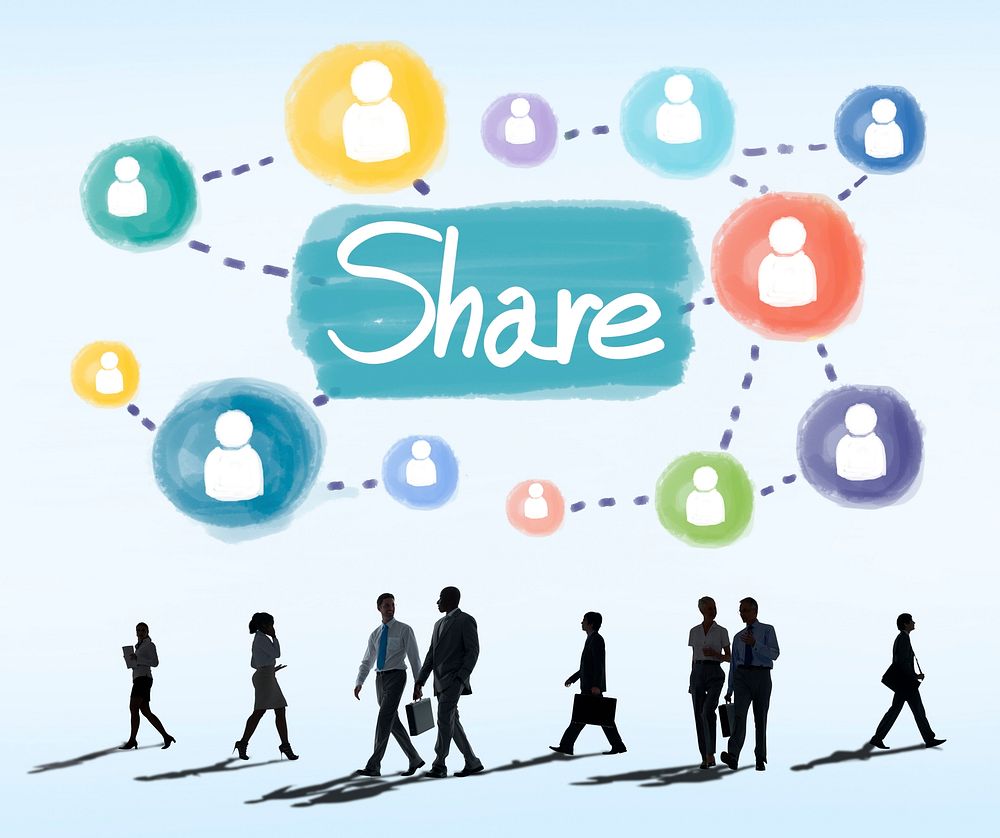 Share Sharing Connection Networking Concept