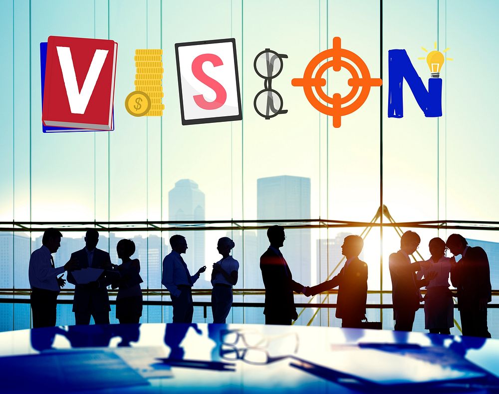 Vision Mission Business Organization Plan Concept