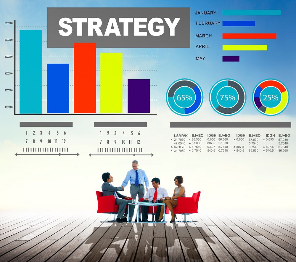 Strategy Plan Marketing Data Ideas Innovation Concept