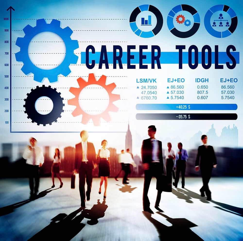 Career Tools Employ Hire JOb Occupation Concept