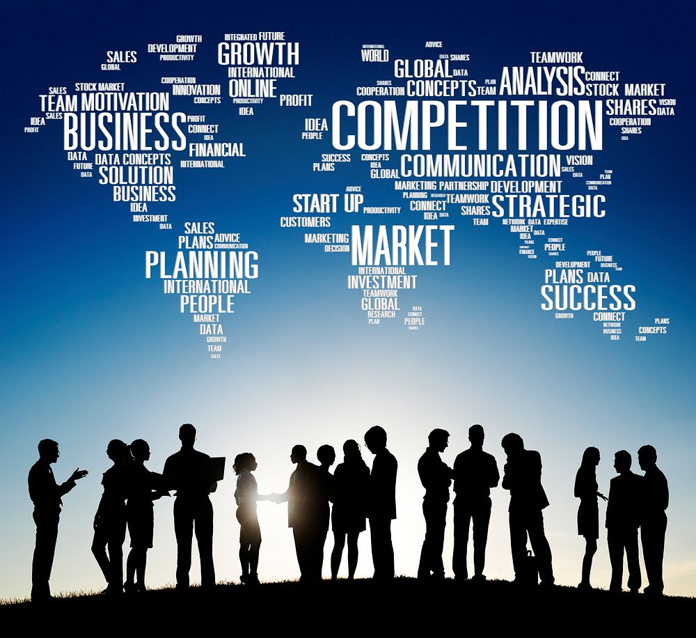 Global Competition Business Marketing Planning Concept