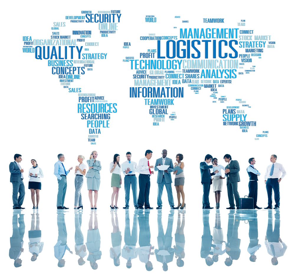 Logistics Management Freight Service Production Concept