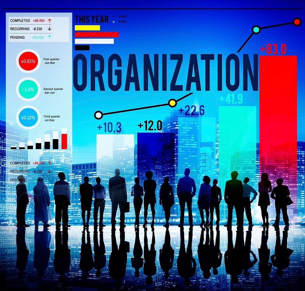Organization Management Corporate Collaboration Team Concept