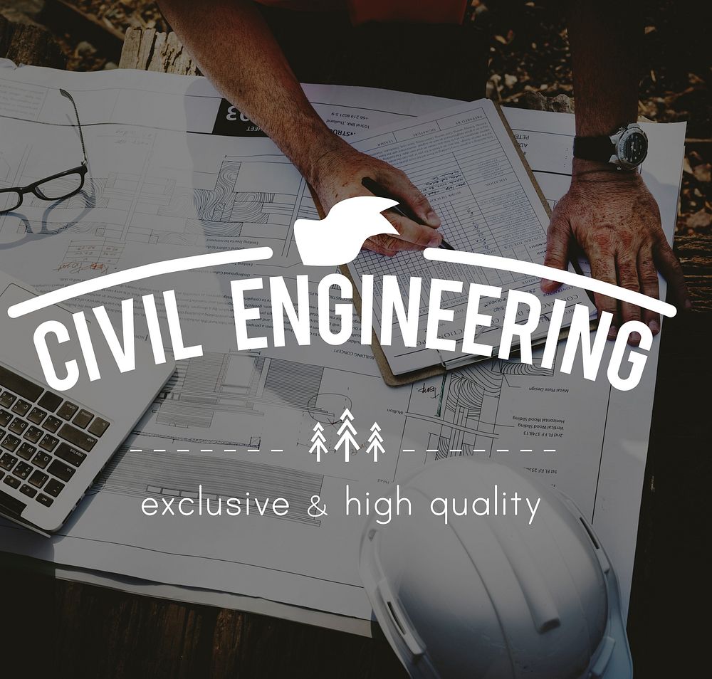 Civil Engineering Blueprints Building Architect Concept