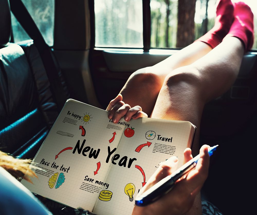 New Year Plan Goals Concept
