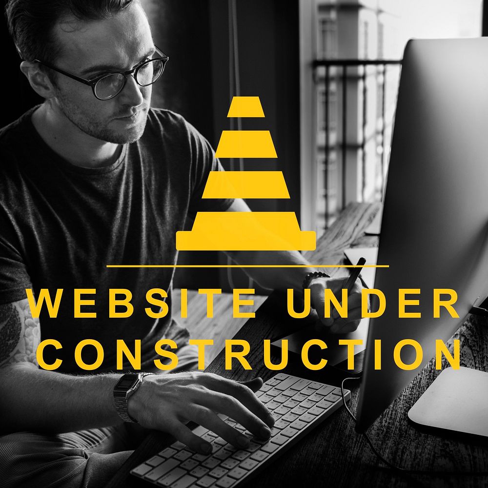 Constuction Hammer Wedge Website Webpage Concept