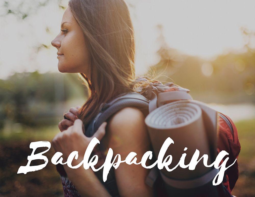 Backpacking Travel Be Strong Concept