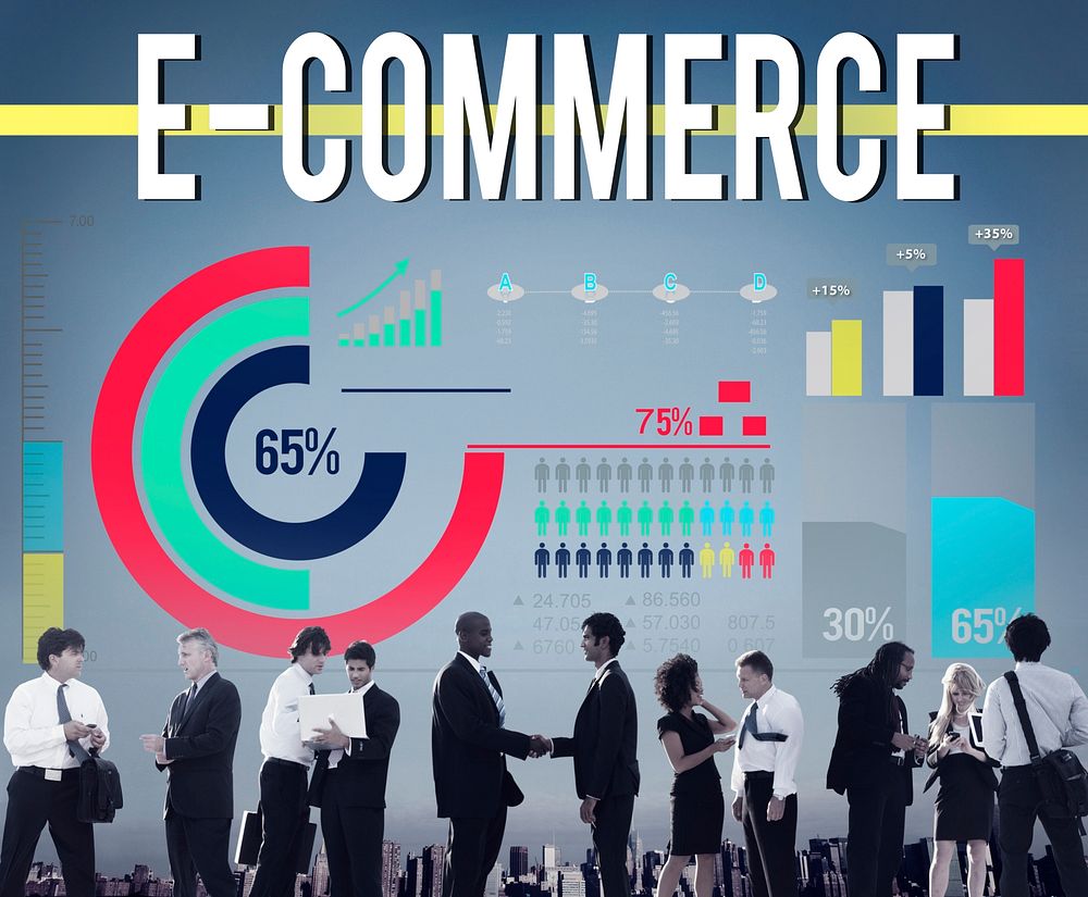 E-commerce Networking Global Communication Website Concept