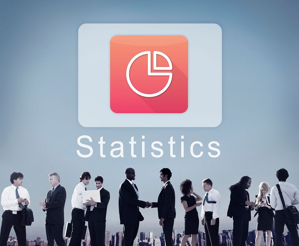 Business Corporation Statistics Pie Chart Concept