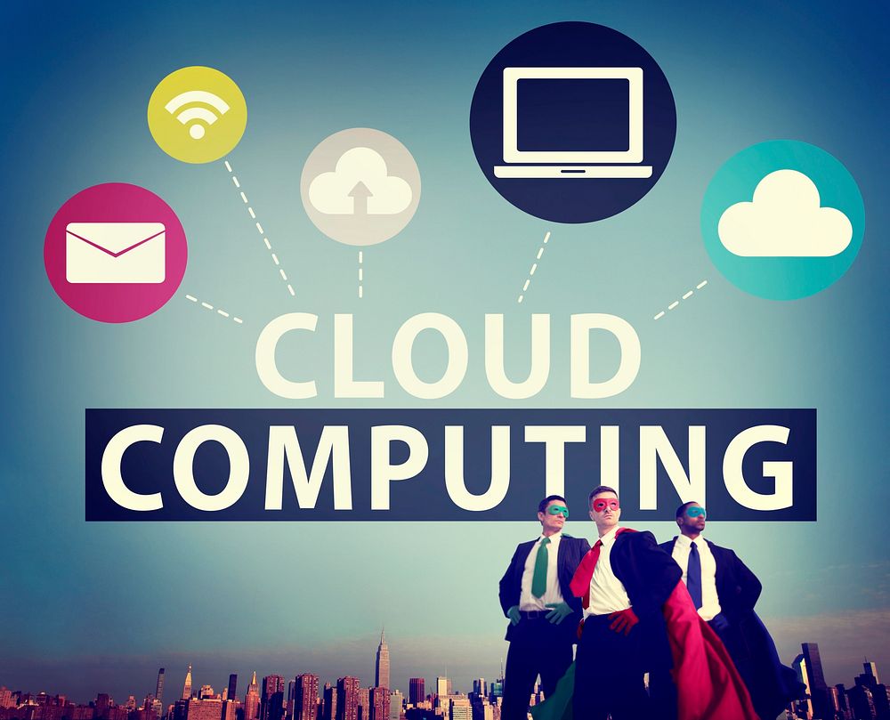 Cloud Computing Online Internet Sharing Storage Concept
