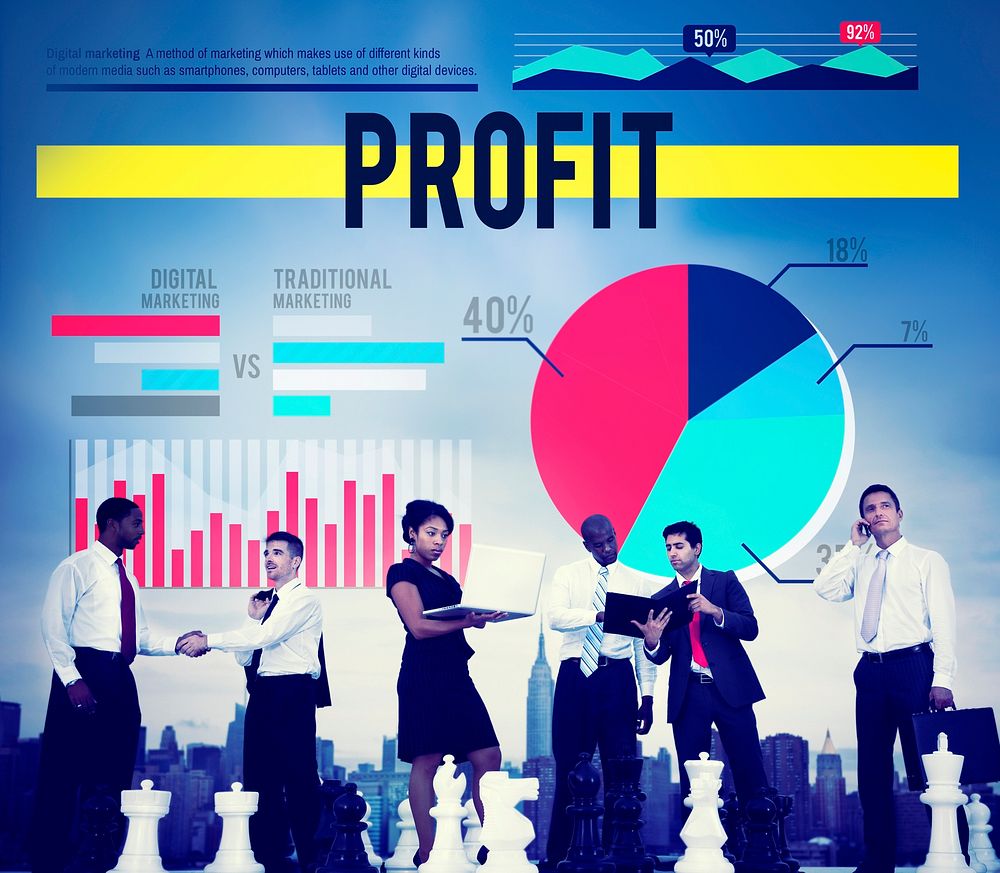 Profit Gain Proceeds Gain Earning Concept