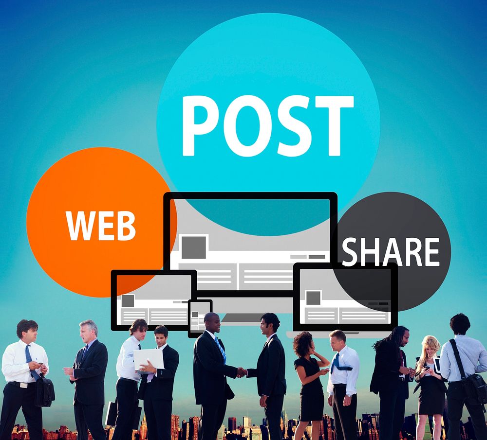 Post Web Share Announce Reminder List Remember Concept