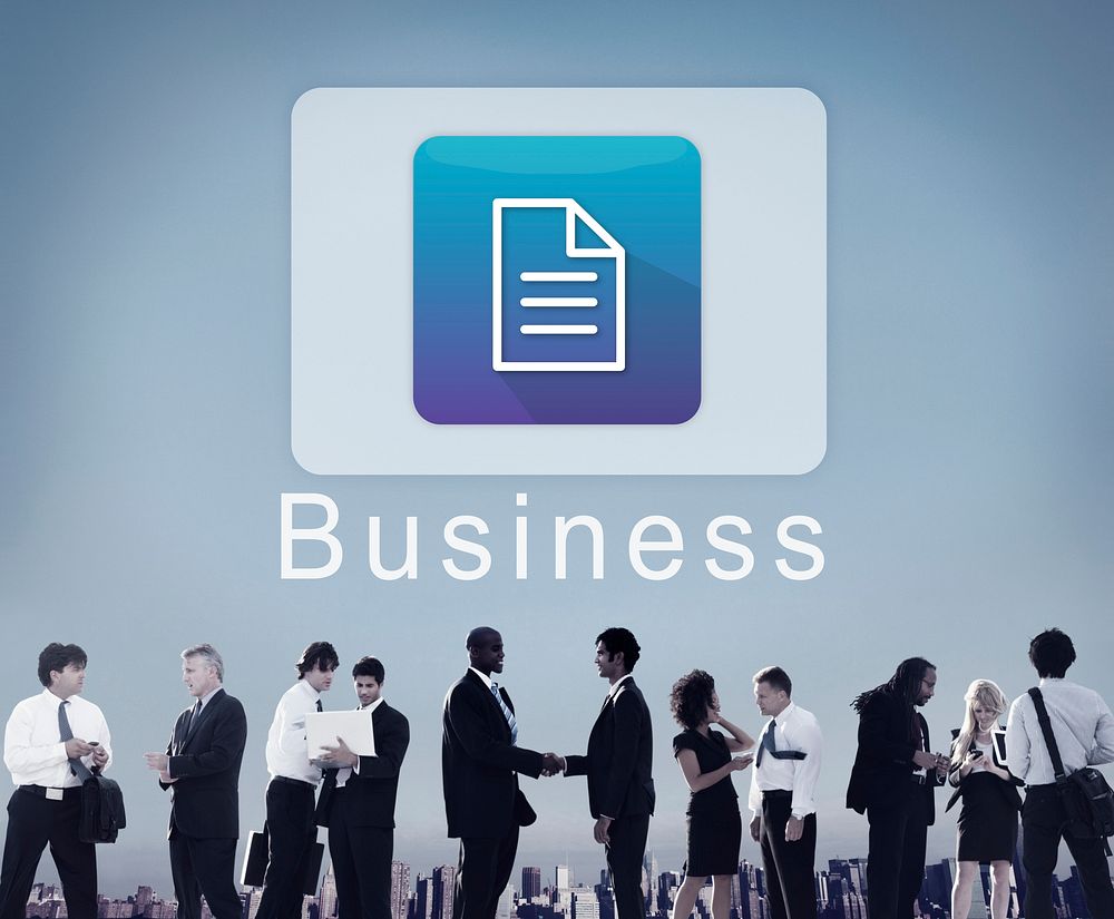 Business Organization Application Page Icon Concept