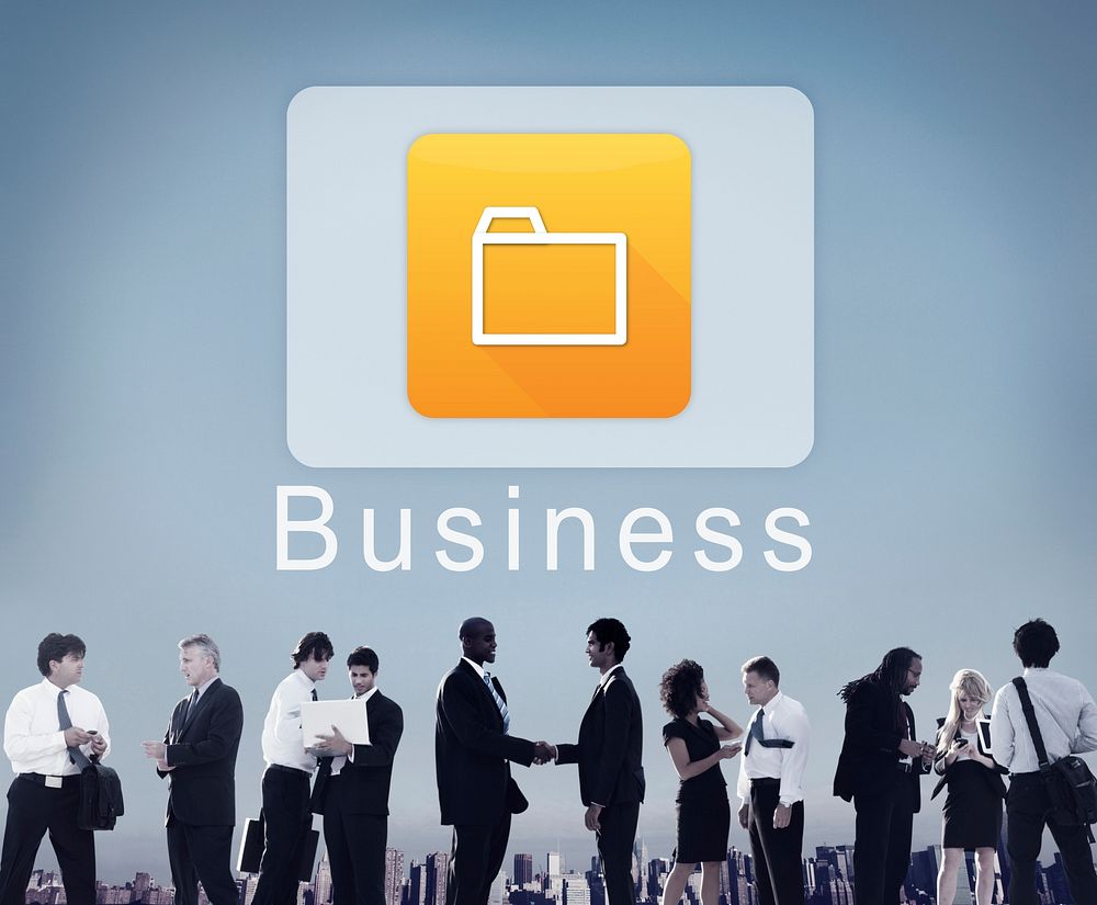 Business Digital Folder Application Concept