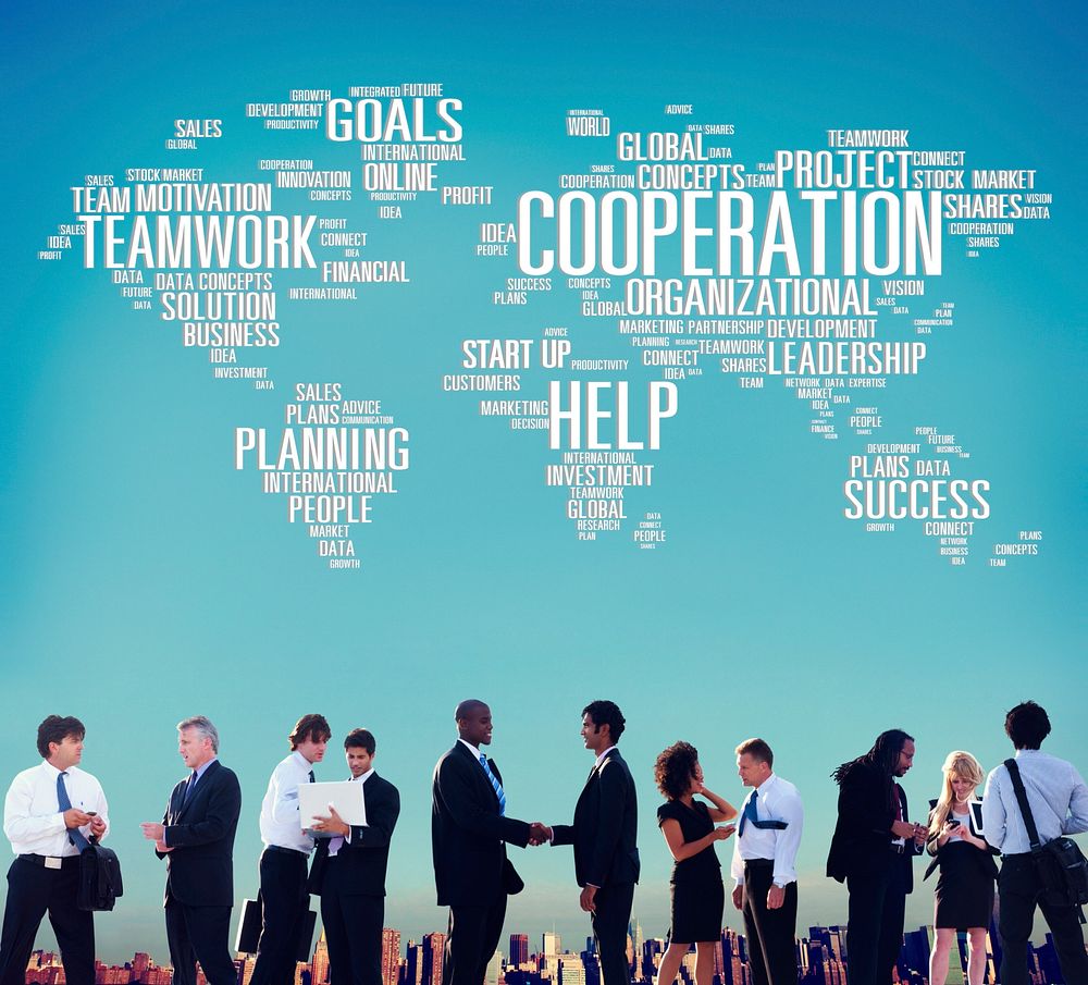 Cooperation Teamwork Assistance Help Support Concept