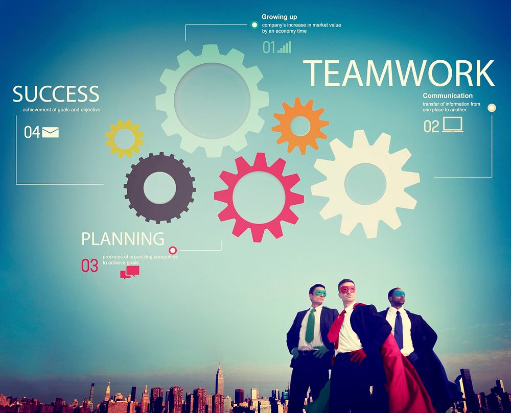 Teamwork Team Collaboration Connection Togetherness Unity Concept