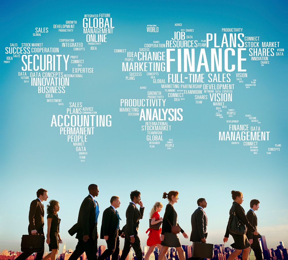 Finanace Security Global Analysis Management Accounting Concept